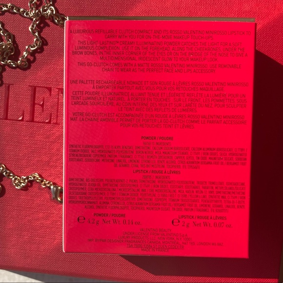 Valentino Go-Clutch Highlighter & Mini Lipstick- limited edition,removable chain - Picture 5 of 8